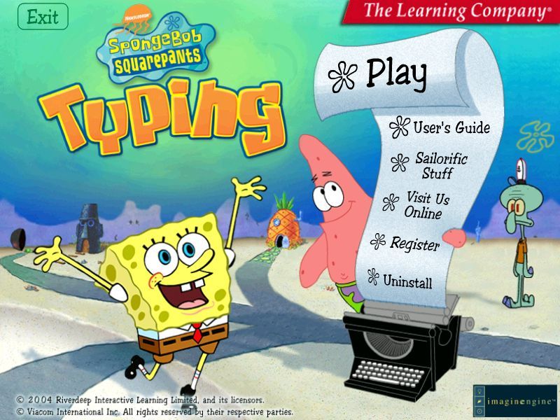 Screenshot of SpongeBob SquarePants: Typing (Windows, 2004) - MobyGames