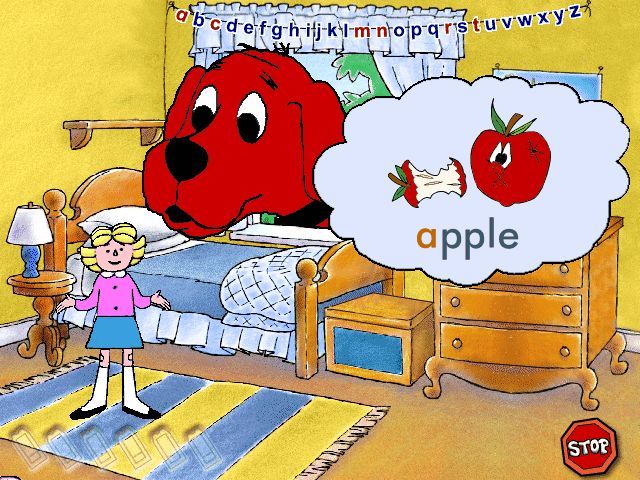 Clifford the Big Red Dog: Reading (Windows) screenshot: ...as well as learning some words that start with it.