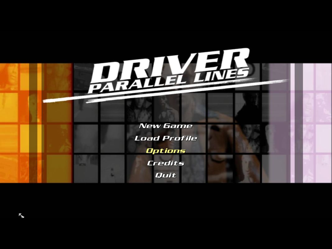 Driver: Parallel Lines (Windows) screenshot: Main menu