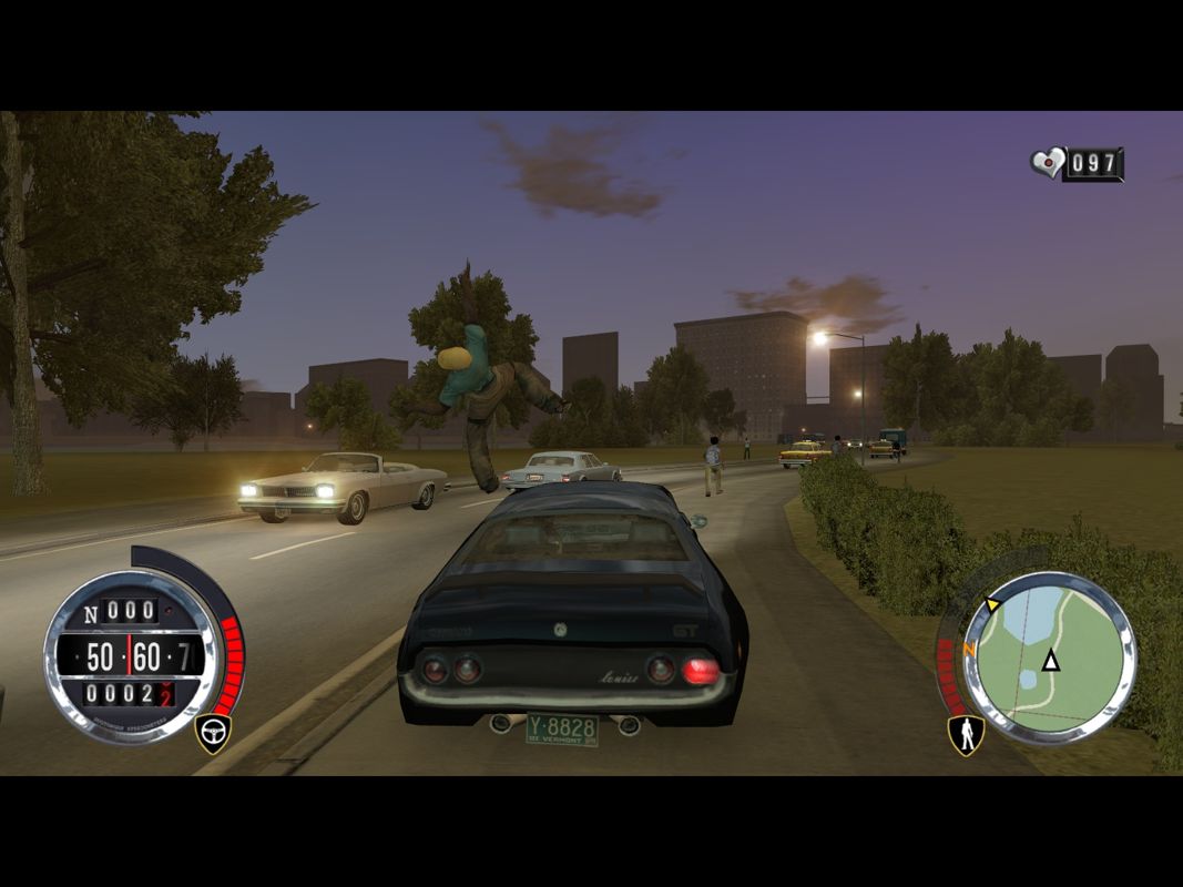 Driver: Parallel Lines (Windows) screenshot: One of the few games which led you run over normal people.