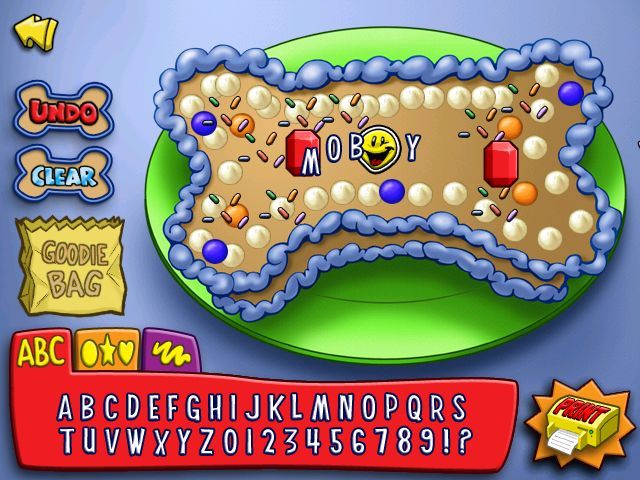 Putt-Putt: Pep's Birthday Surprise (Windows) screenshot: All done - Hope Pep doesn't mind that we spelled his name wrong!