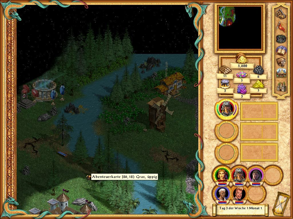 Heroes of Might and Magic IV: The Gathering Storm (Windows) screenshot: the (also new) Colosseum of magic