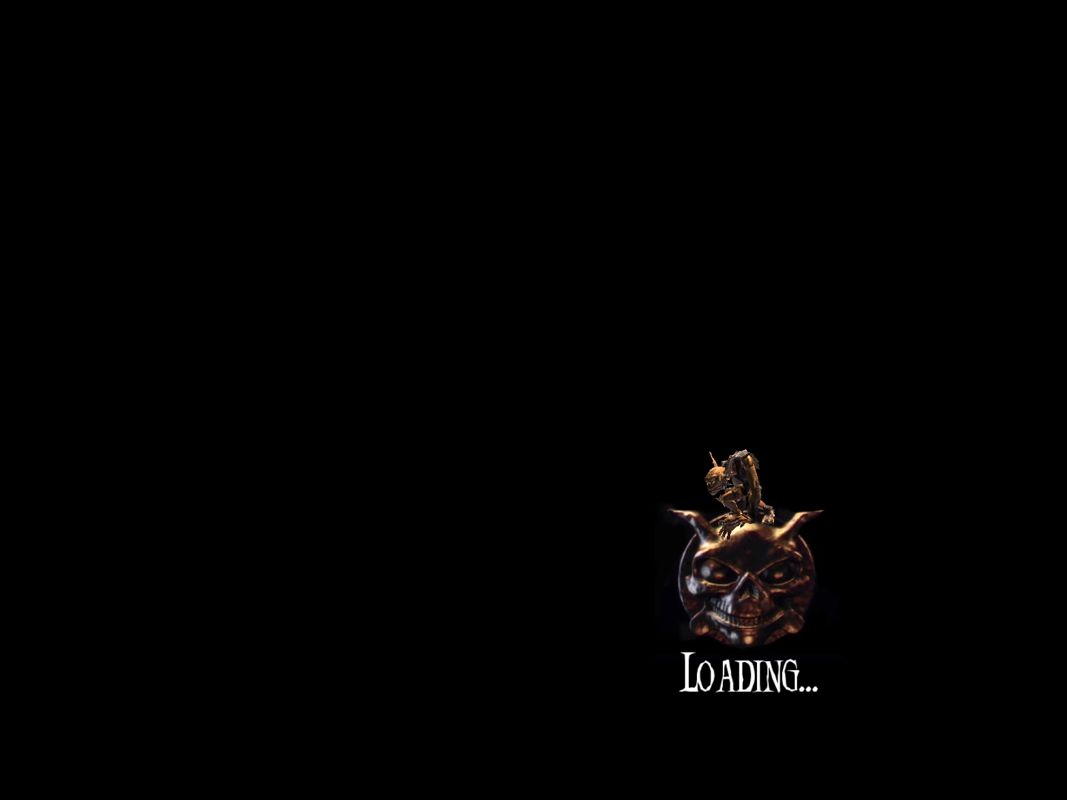Overlord (Windows) screenshot: Loading screen with a dancing minion