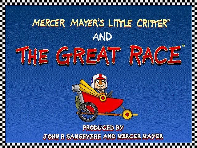 Mercer Mayer's Little Critter and the Great Race (Windows) screenshot: Little Critter's title screen