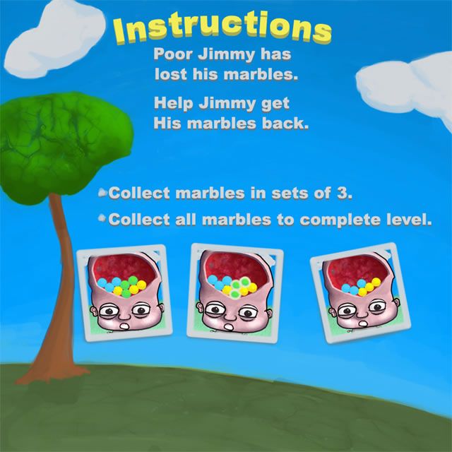 Jimmy's Lost His Marbles (Windows) screenshot: Instructions