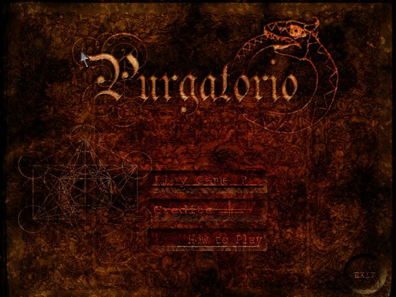 Purgatorio (Windows) screenshot: Title screen