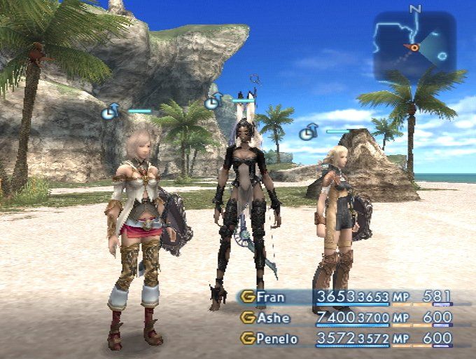 Final Fantasy XII (PlayStation 2) screenshot: Meet the cast: Ashe, Fran and Penelo