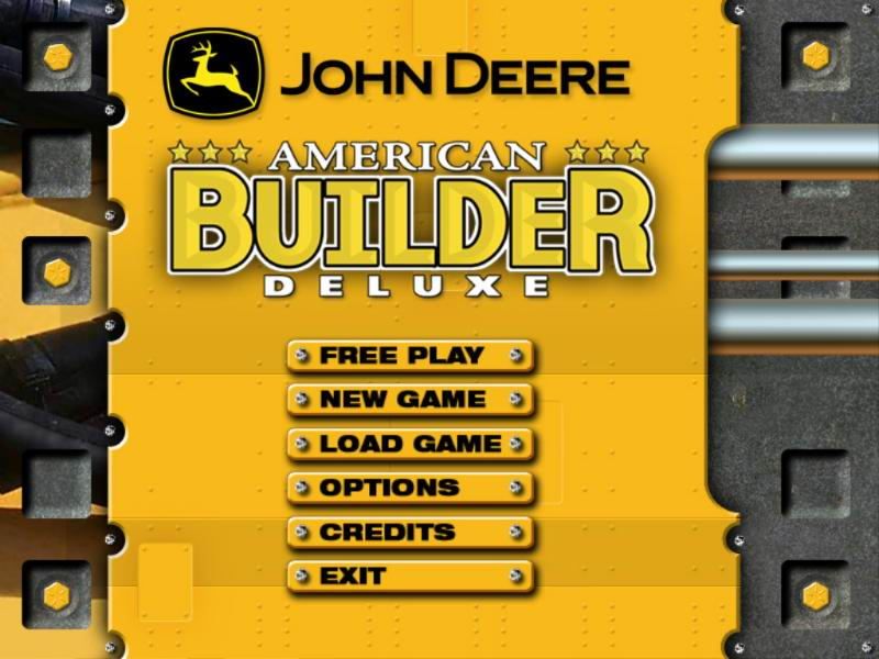 John Deere: American Builder Deluxe (Windows) screenshot: Main menu