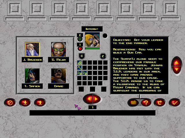War Wind II: Human Onslaught (Windows) screenshot: You can take the best of your units in next missions.