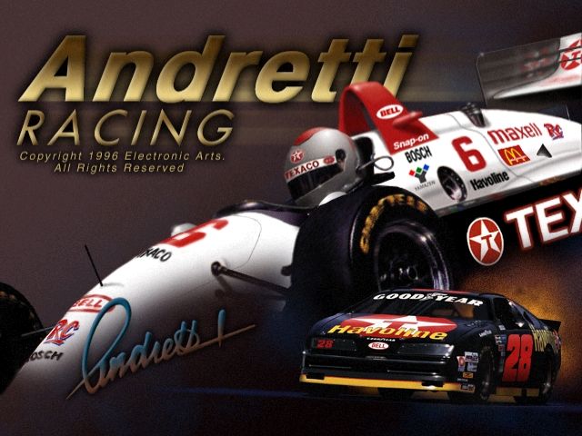 Andretti Racing (PlayStation) screenshot: Title screen