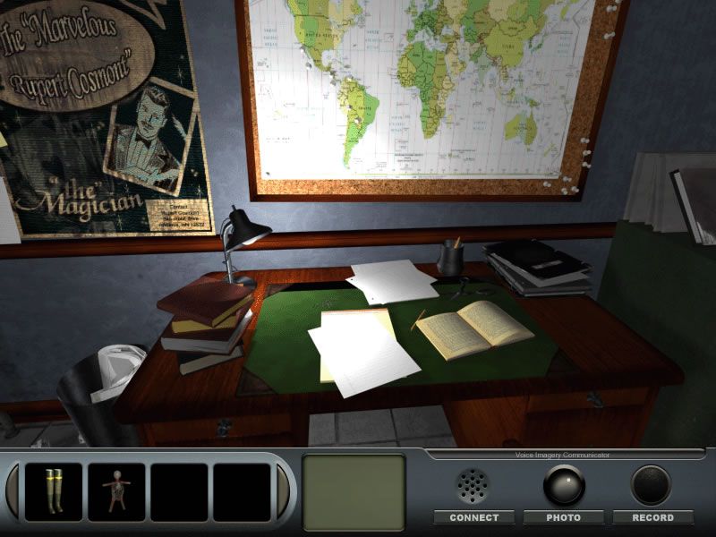 Delaware St. John: Volume 1: The Curse of Midnight Manor (Windows) screenshot: Rupert's desk