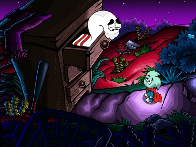 Pajama Sam: Life is Rough When You Lose Your Stuff (Windows) screenshot: This sock is lonely for its dirty mate.