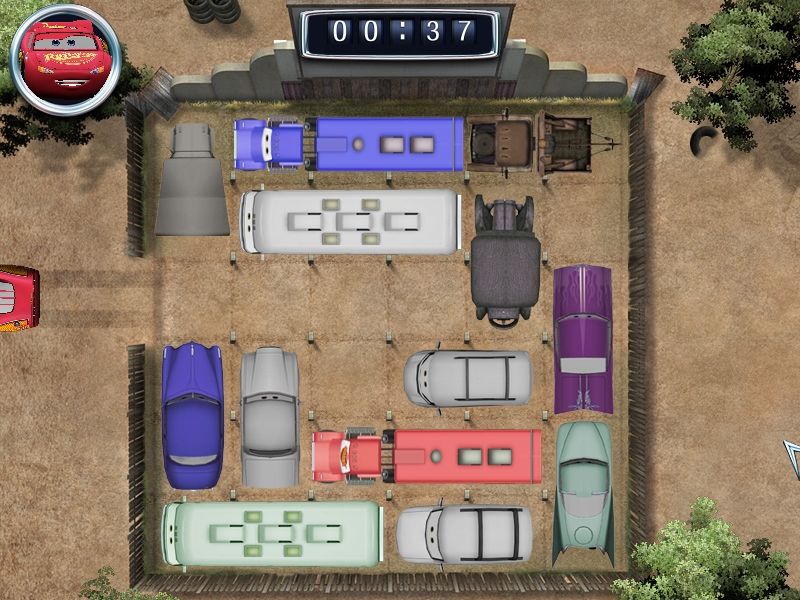 Disney•Pixar Cars: Radiator Springs Adventures (Windows) screenshot: Phew! That was a lot of car-jockeying