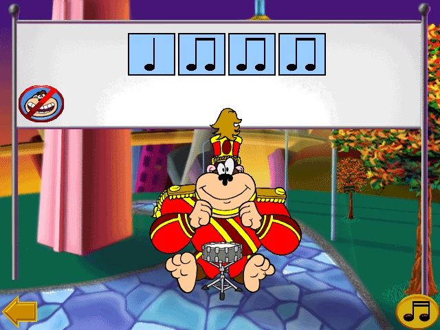 JumpStart Music (Windows) screenshot: The rhythm game revisited, but a little more complex.