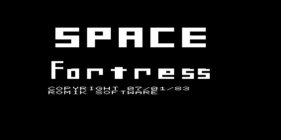 Space Fortress (VIC-20) screenshot: Title Screen