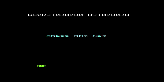 Space Fortress (VIC-20) screenshot: Get Ready