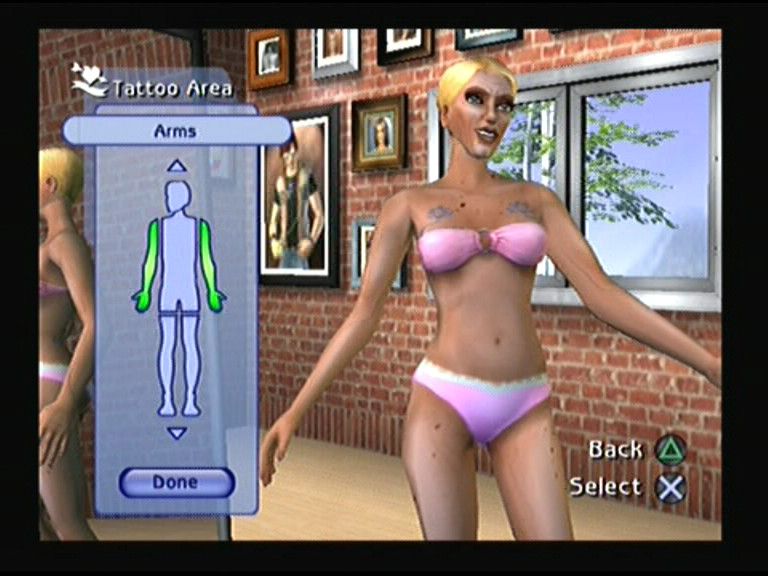 The Sims 2 (PlayStation 2) screenshot: Character design