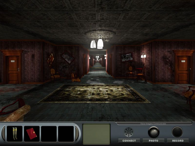 Delaware St. John: Volume 1: The Curse of Midnight Manor (Windows) screenshot: This maze puzzle with an endless hall can be quite frustrating.
