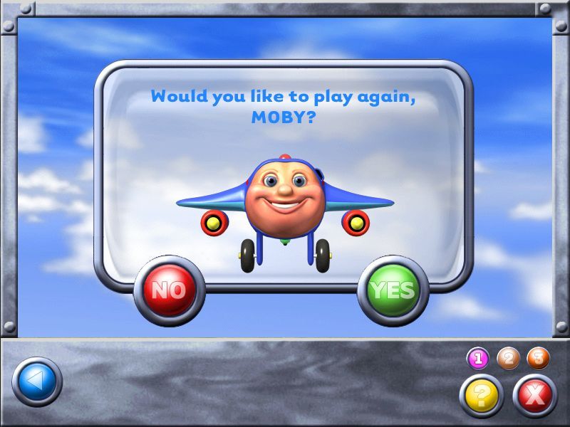 Jay Jay the Jet Plane: Jay Jay Earns His Wings (Windows) screenshot: This option screen is beautifully simple.