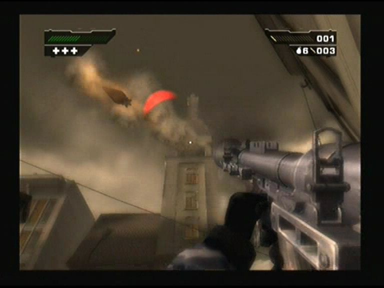 Black (PlayStation 2) screenshot: Fight between me and the tower
