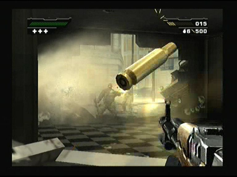 Black (PlayStation 2) screenshot: They are coming in through the walls.