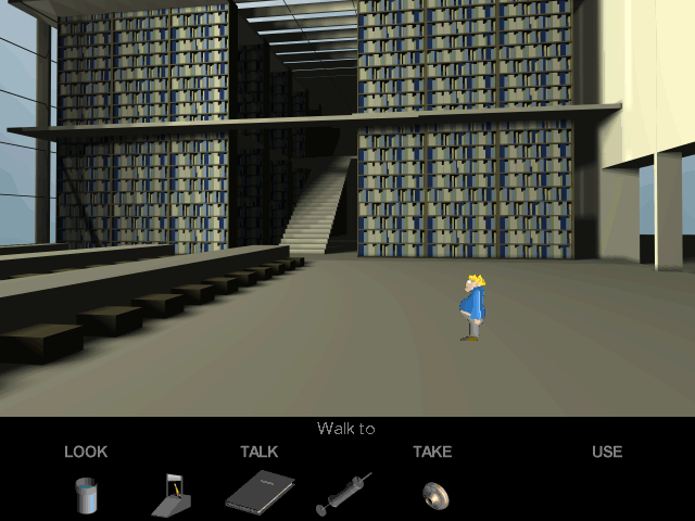 Masters of Sound (Windows) screenshot: Research in the library