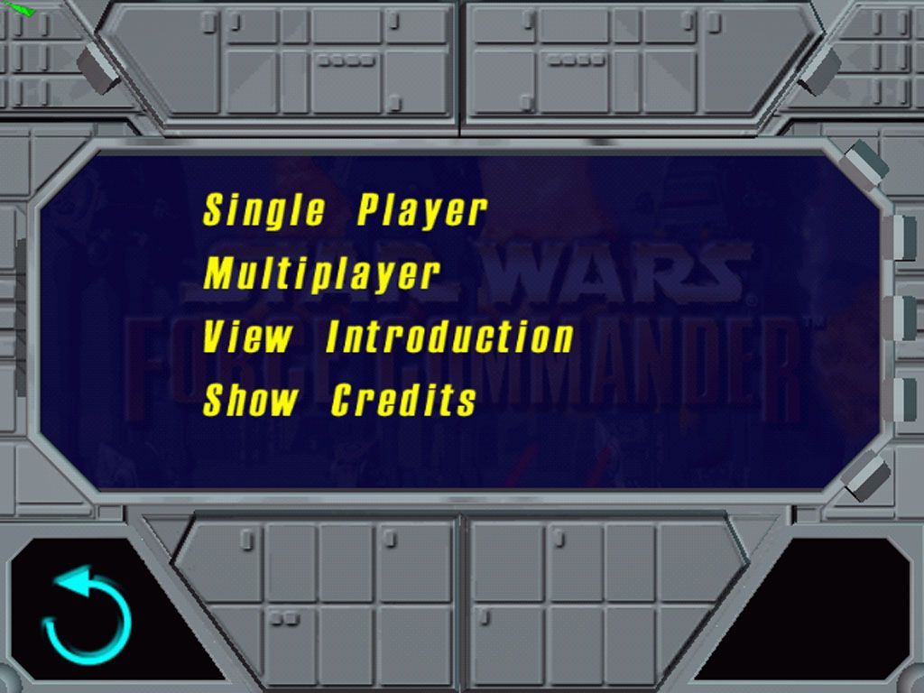 Star Wars: Force Commander (Windows) screenshot: Main menu
