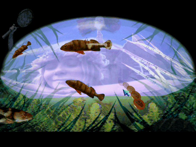 Blue Ice (DOS) screenshot: In the pond