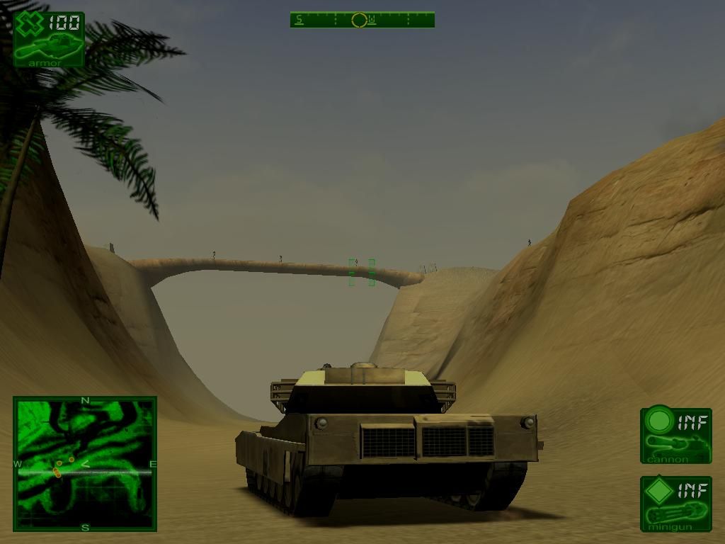 Desert Thunder (Windows) screenshot: Clear the bridge!