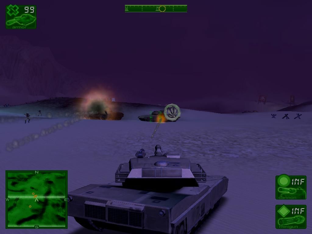 Desert Thunder (Windows) screenshot: Battle at night