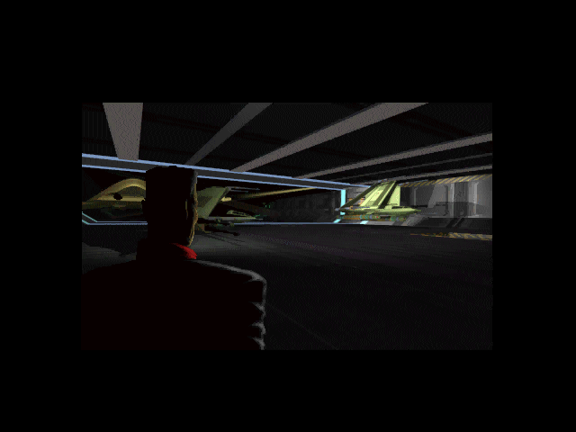 Renegade: Battle for Jacob's Star (DOS) screenshot: Intro - return to base.
