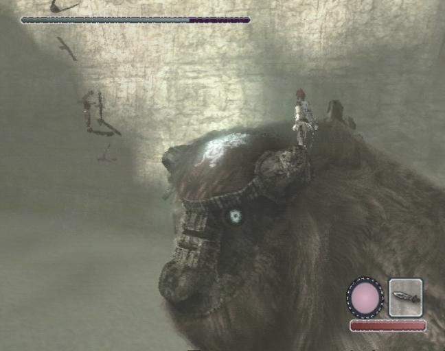 Shadow of the Colossus (PlayStation 2) screenshot: Look, Ma!