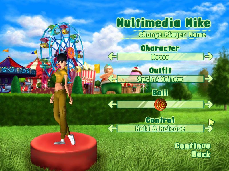 3D Ultra Mini Golf Adventures: Carnival (Windows) screenshot: You can even customize the golf ball