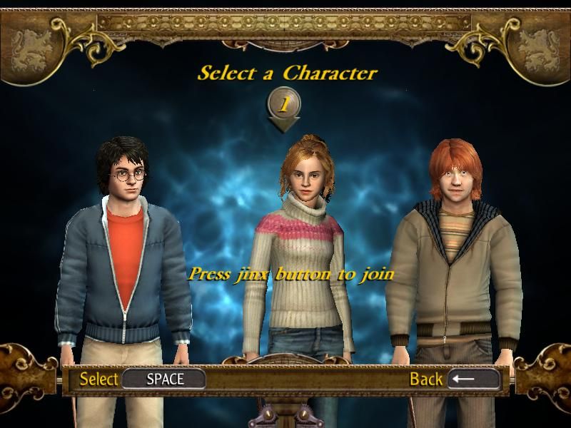 Harry Potter and the Goblet of Fire (Windows) screenshot: Choose your player.