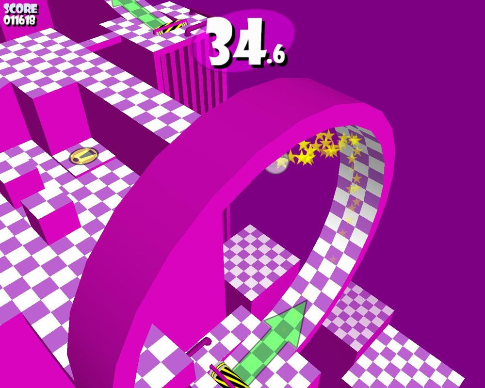 Hamsterball (Windows) screenshot: Be ready for some death-defying stunts.