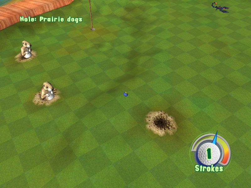 3D Ultra Mini Golf Adventures: Wild West (Windows) screenshot: Prairie dogs and scorpions