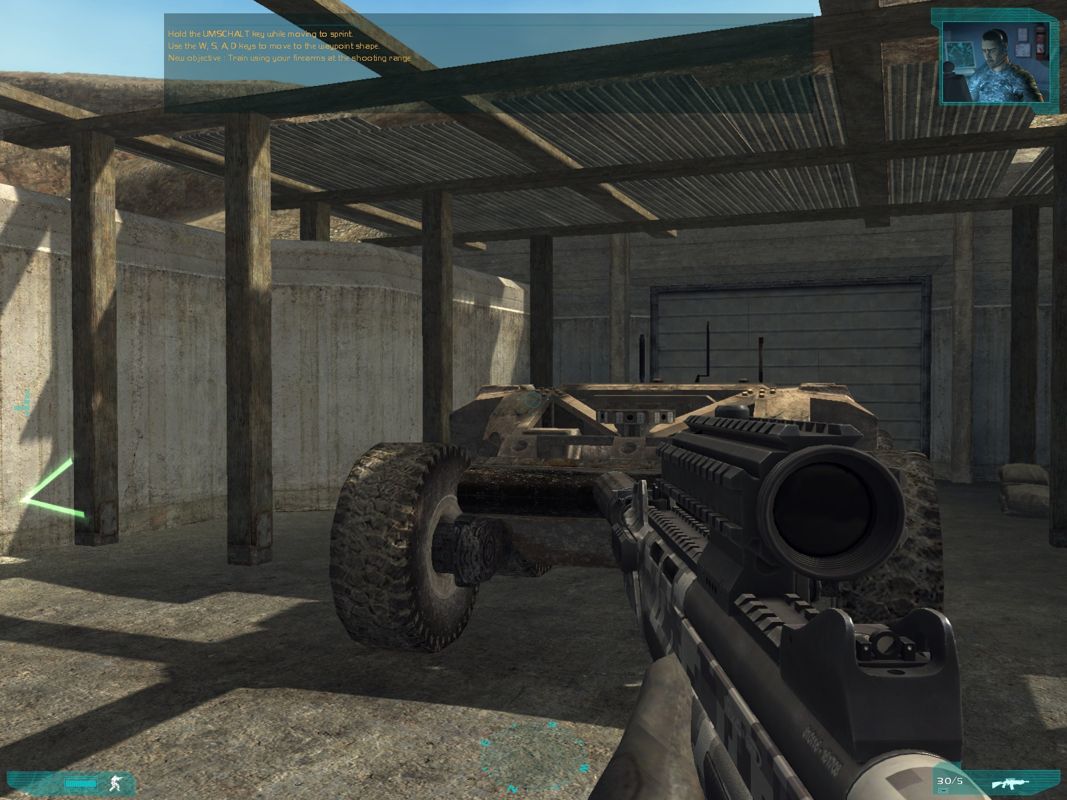 Tom Clancy's Ghost Recon: Advanced Warfighter 2 (Windows) screenshot: The mule where you can get ammo or change your weapon loadout during missions.