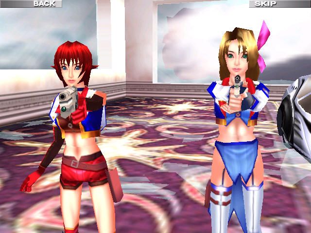 Des Blood 3 (Windows) screenshot: Don't move, or I won't wear those kinky panties any more!