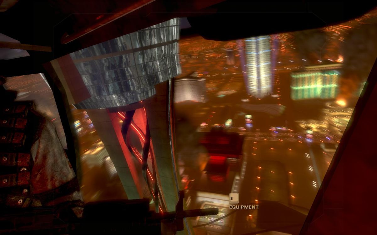 Tom Clancy's Rainbow Six: Vegas (Windows) screenshot: Approaching a tower.