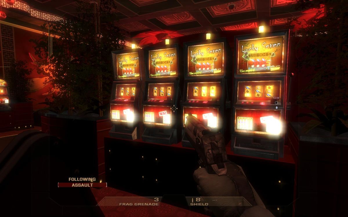 Tom Clancy's Rainbow Six: Vegas (Windows) screenshot: You don't gamble in this game. You save people.