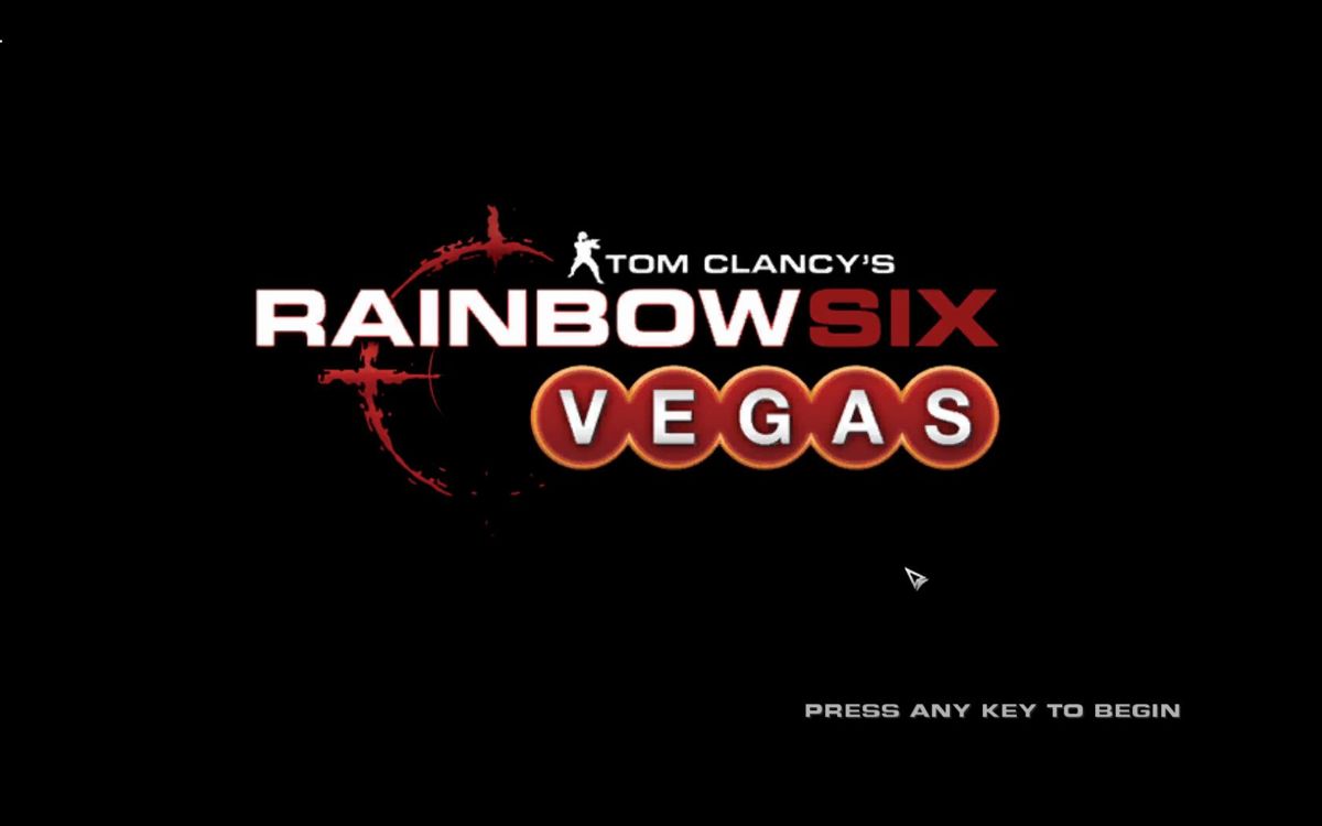 Tom Clancy's Rainbow Six: Vegas (Windows) screenshot: Title screen