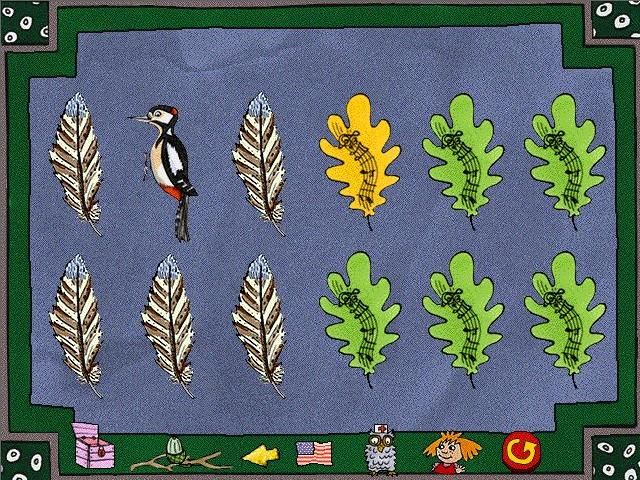 Millie Meter and Her Adventures in the Oak Tree (Windows) screenshot: Matching a bird with its song.