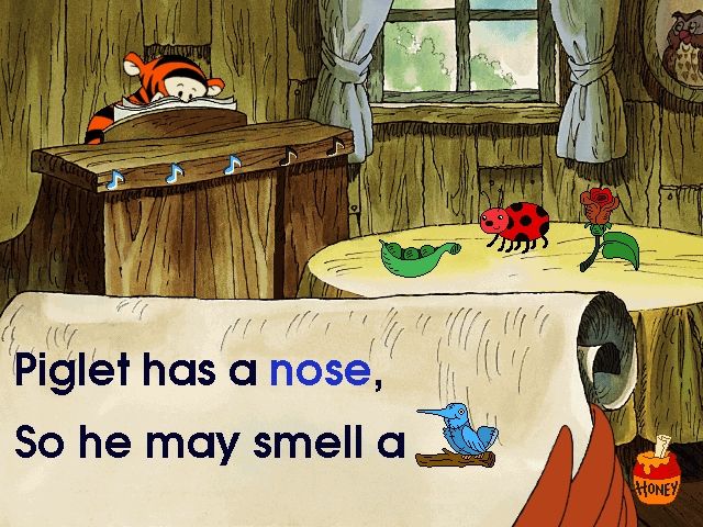 Disney's Ready to Read with Pooh (Windows) screenshot: Fix Owl's poem so it rhymes.