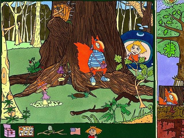 Millie Meter and Her Adventures in the Oak Tree (Windows) screenshot: Getting ready to explore the tree.