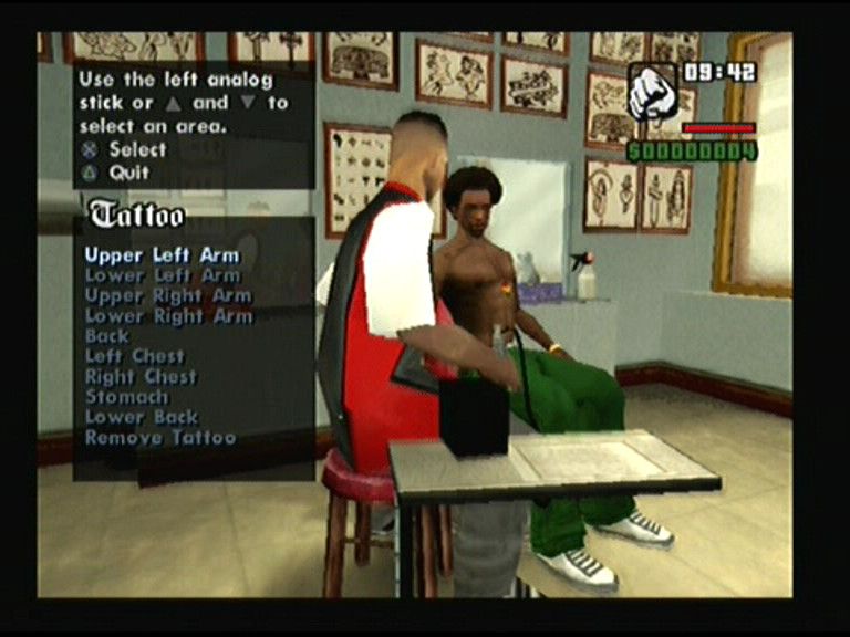 Grand Theft Auto: San Andreas (PlayStation 2) screenshot: There are many things that you can do to get more sex appeal, chicks and respect