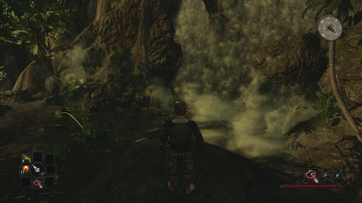 Risen 2: Dark Waters (Xbox 360) screenshot: The game has waterfalls as well
