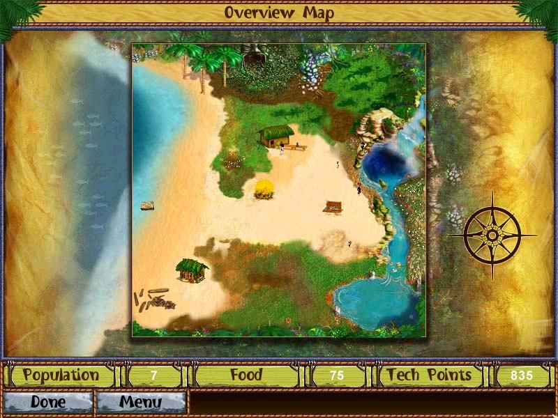 Virtual Villagers: The Lost Children (Windows) screenshot: Map