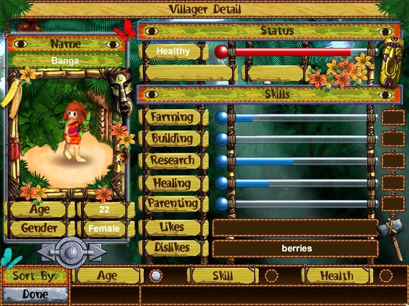 Virtual Villagers: The Lost Children (Windows) screenshot: Villager detail