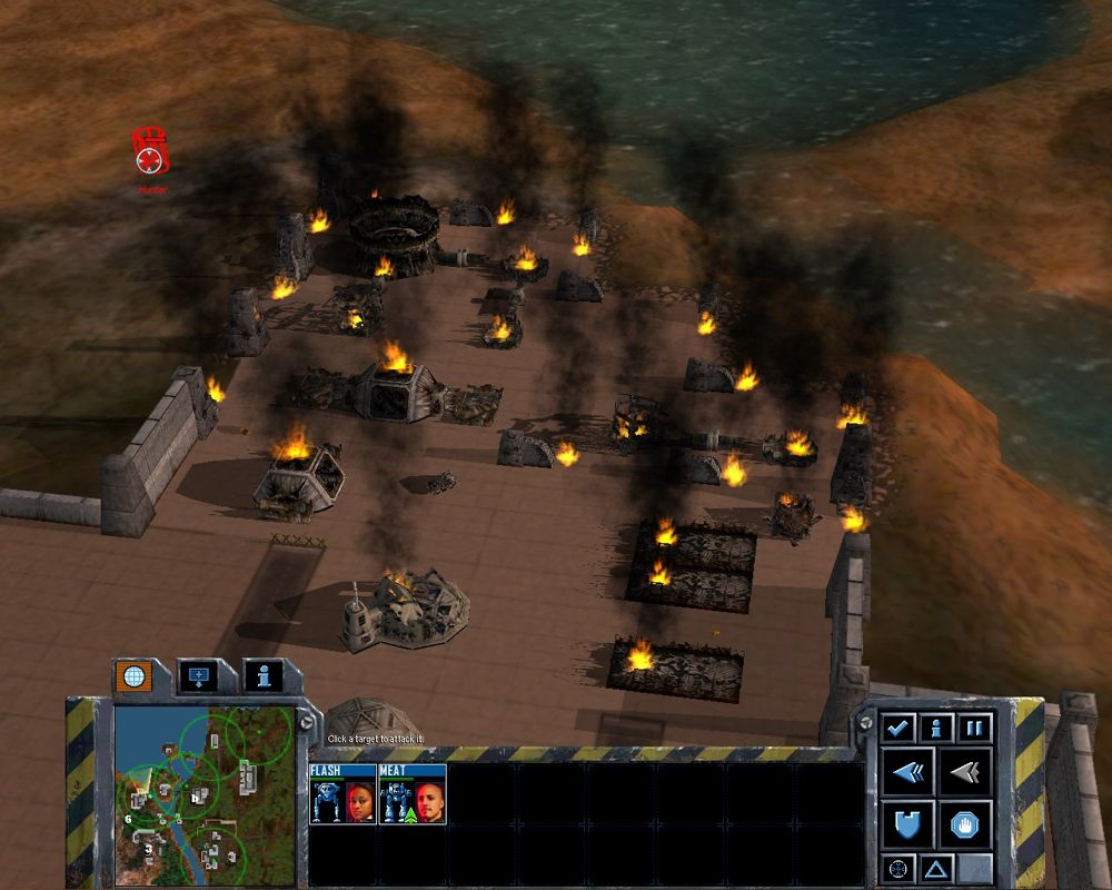 Mech Commander 2 (Windows) screenshot: The only thing better than exploding a fuel tank: exploding more than one.