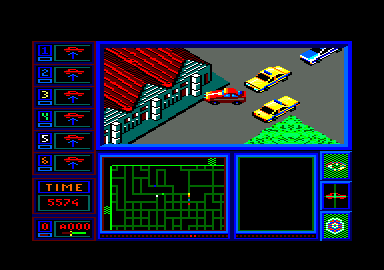 Chicago 90 (Amstrad CPC) screenshot: In a spot of bother